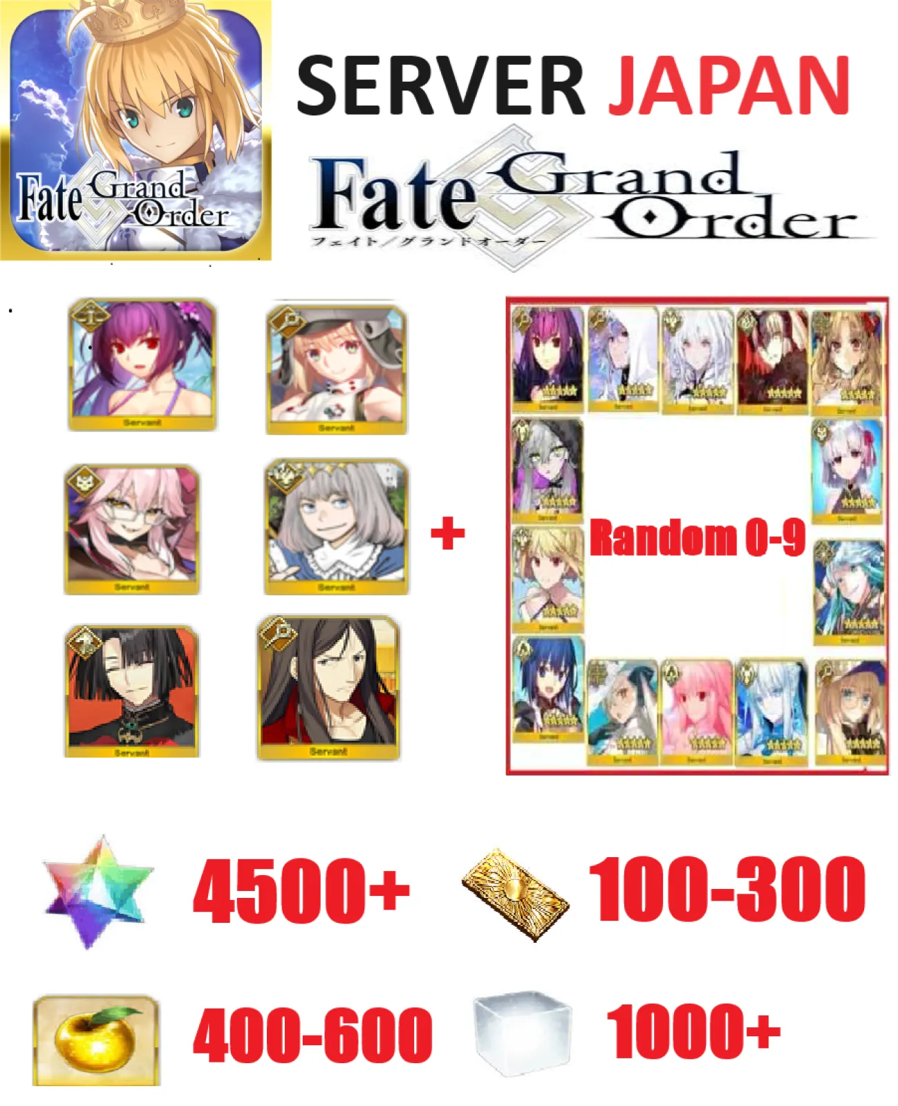 [ JP ] FGO END 5 xe + 4500 quạ...