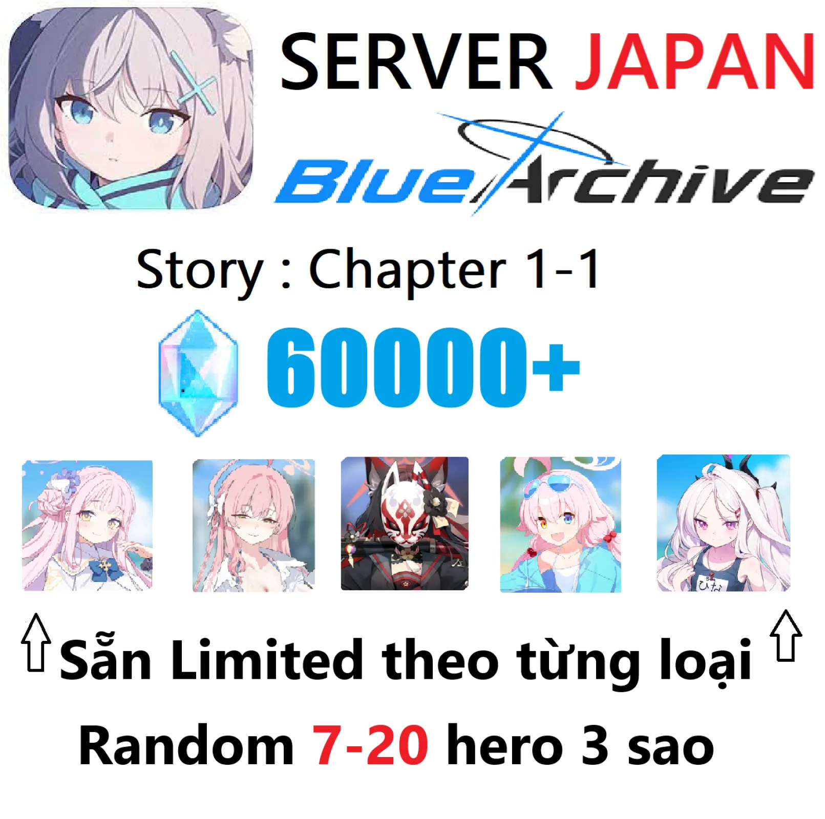 [ JP ] Blue Archive Reroll lis...