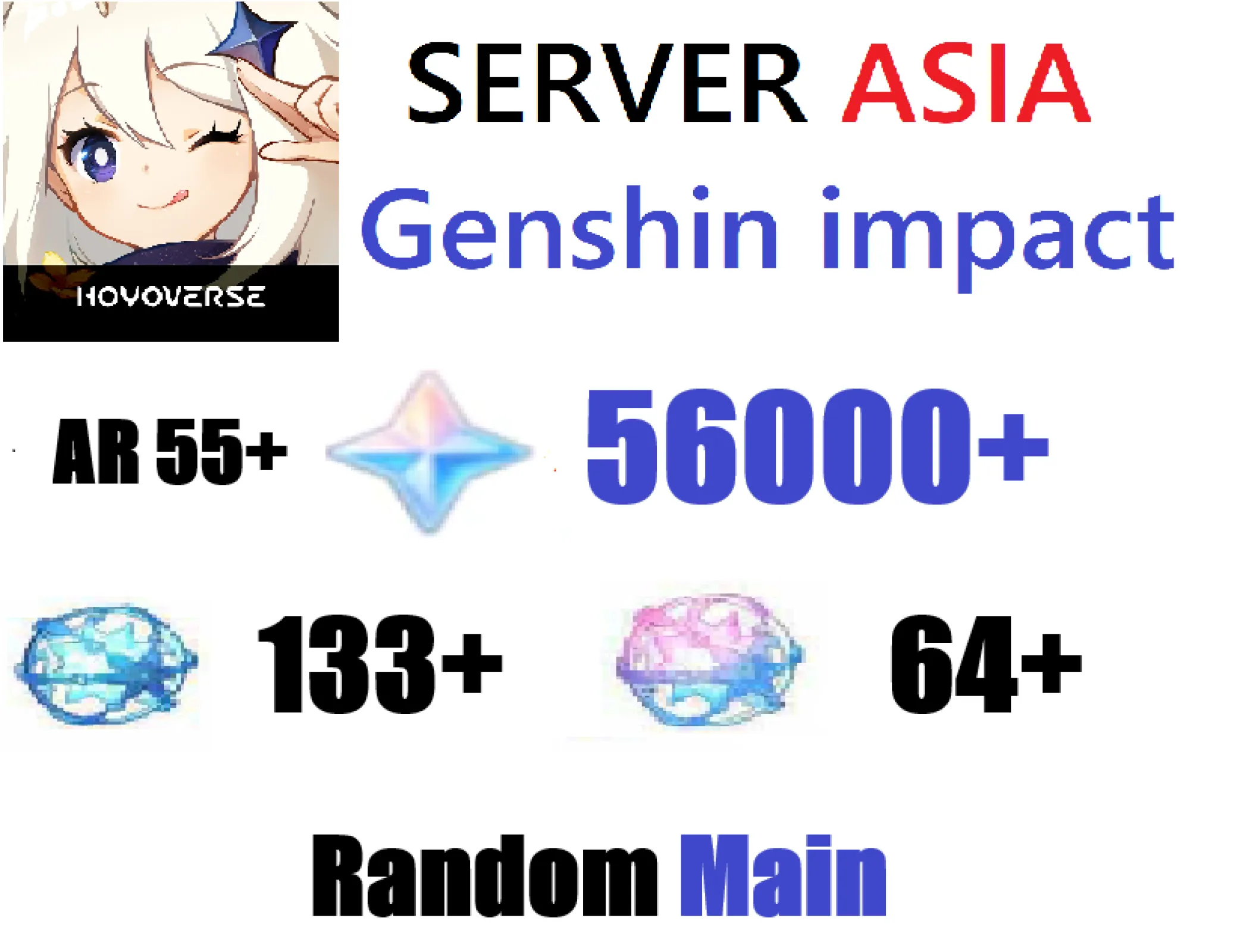 [ Asia ] Genshin Impact 56000...