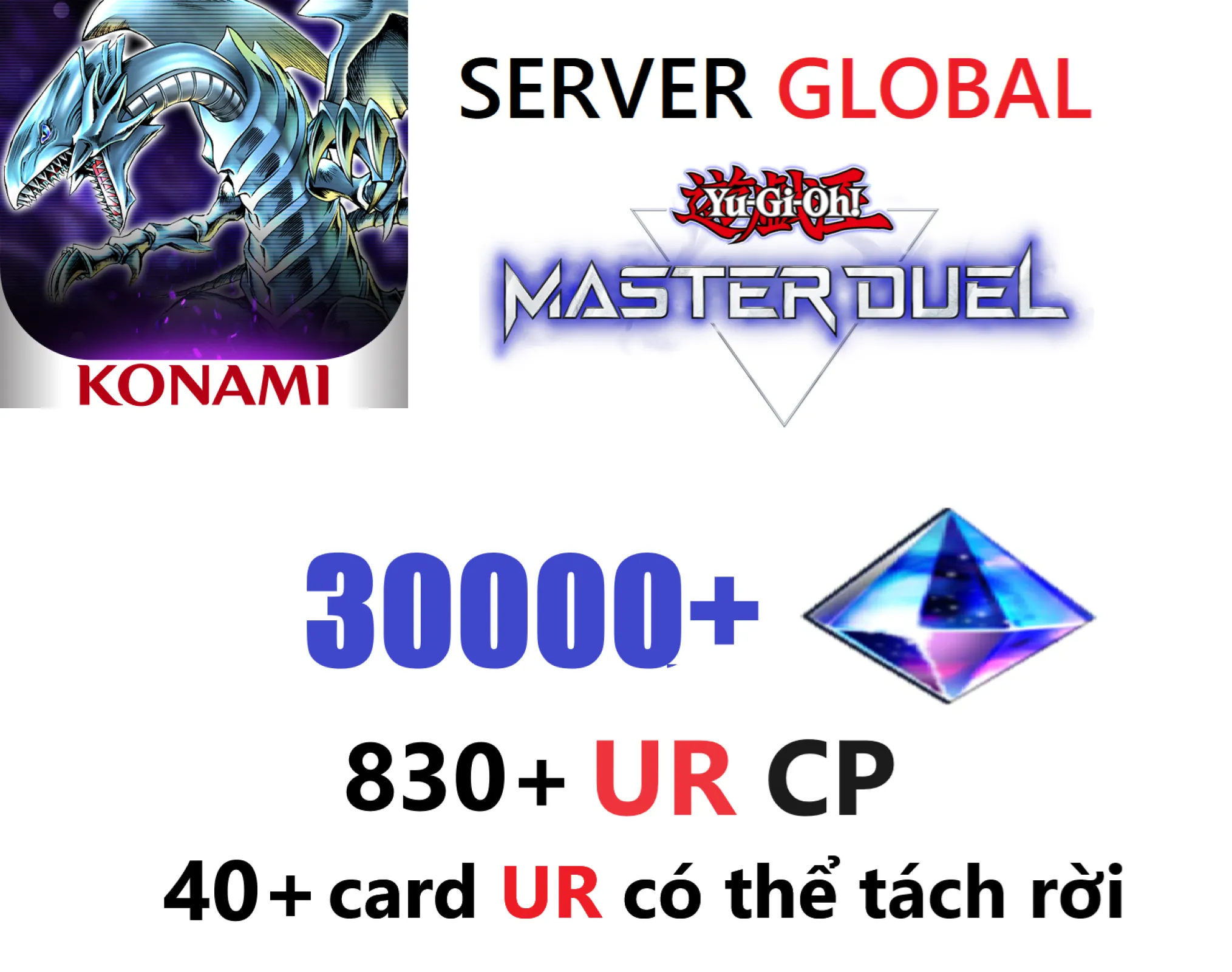 [ GLOBAL ] 30k Diamonds + 830...